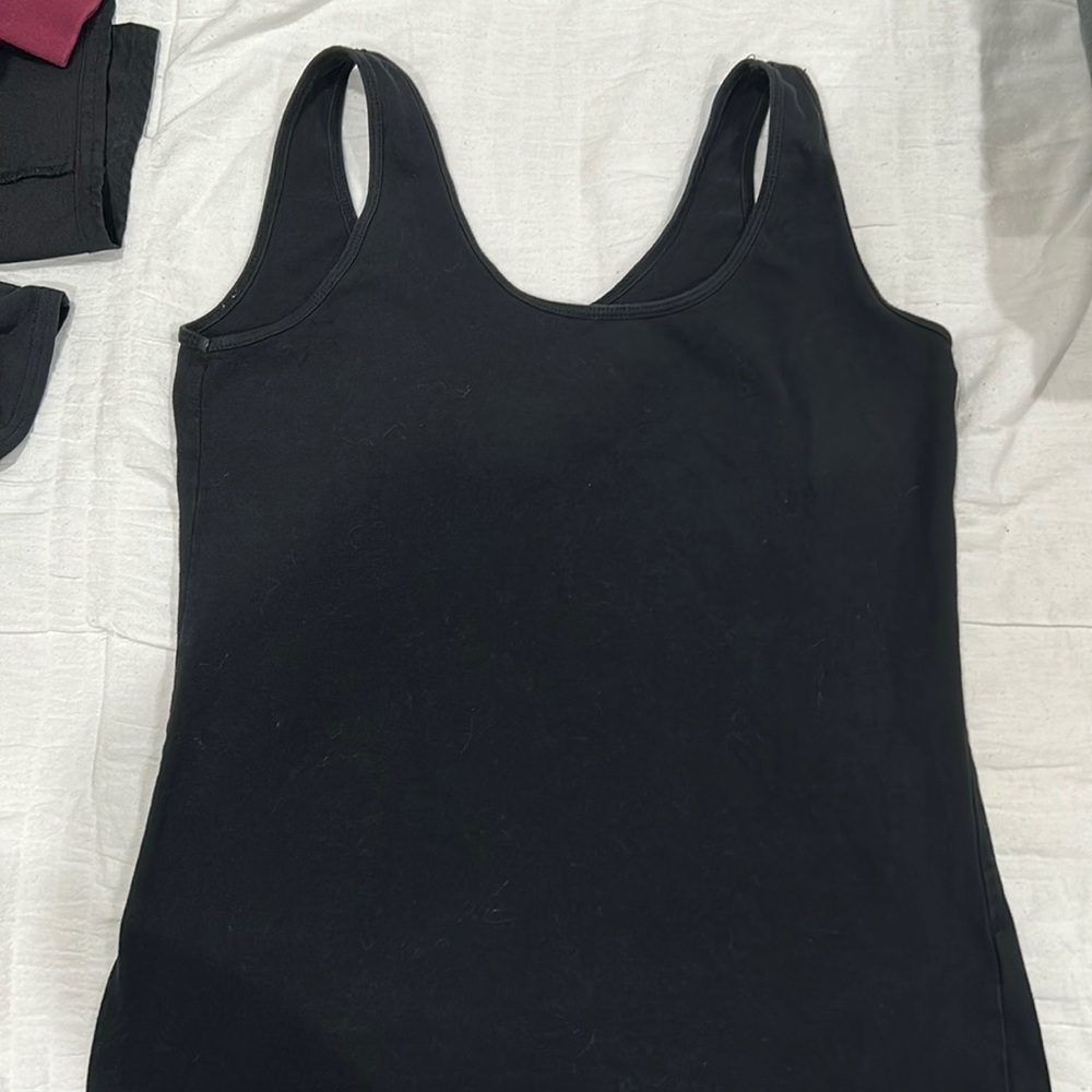 Black tank top